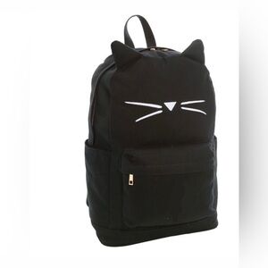 Pottery Barn Teen XL Black Kitty Backpack- New